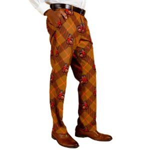 🦃🧡🤎Shinesty Mens Thanksgiving Dress Pants 34x33🦃🧡🤎